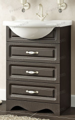 Тумба с раковиной Francesca Империя 55 венге (3 ящика, ум. Уют 55)