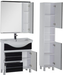 Мебель для ванной Aquanet Доминика 80 черный