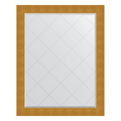 Зеркало настенное с гравировкой EVOFORM в багетной раме чеканка золотая, 96х121 см, BY 4366