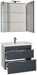 Мебель для ванной Aquanet Эвора 80 серый антрацит