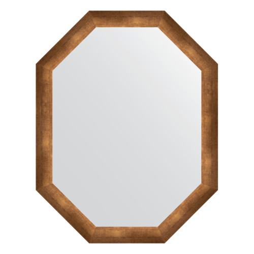 Зеркало настенное Polygon EVOFORM в багетной раме состаренная бронза, 72х92 см, BY 7080