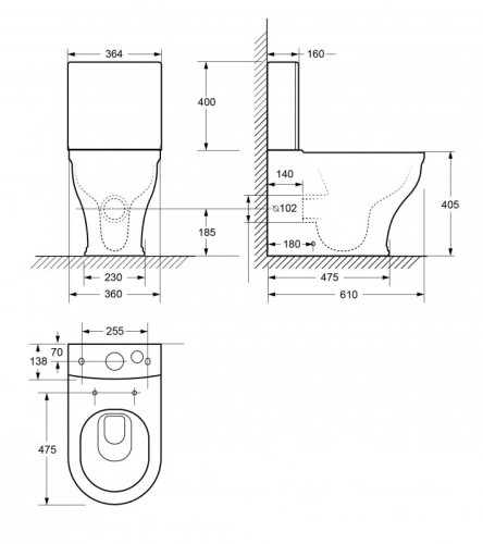 Бачок CEZARES GIUBILEO CZR-165T