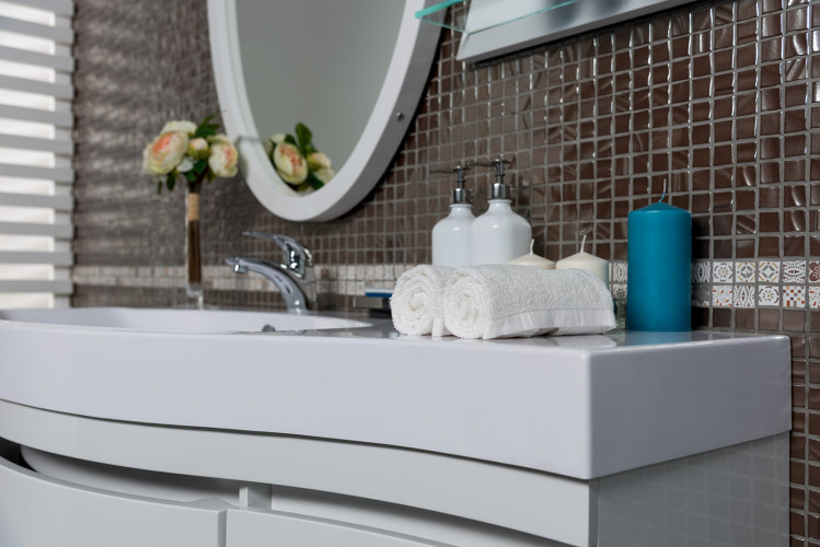 Тумба с раковиной Aquanet Опера 115 L белый (2 дверцы 2 ящика)