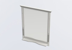 Зеркало Aquanet Лагуна 85 белый