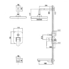 Душевая система KAISER Sonat (34322)