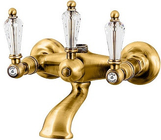 ADRIA-Swarovski смеситель ванна (золото) Caprigo 01-019-oro