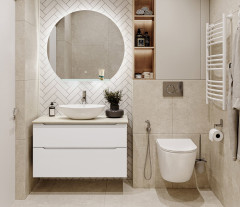 База под раковину подвесная BelBagno ETNA-H60-1000-2C-SO-RW-P Rovere Moro