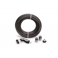 Садовый шланг REHAU COOL TOUCH Pearl Grey в наборе с арматурой 13 мм 1/2&quot;, 25м