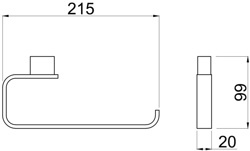 Держатель для полотенец Allen Brau Infinity 6.21010-00