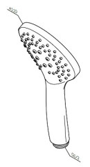 Душевая лейка AM PM Gem F0290100