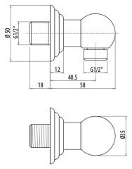Шланговое подключение Gattoni Programma Docce PRARE11