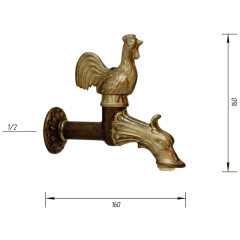 Кран для одного типа воды Migliore  Artistica ML.ART-0182.BR