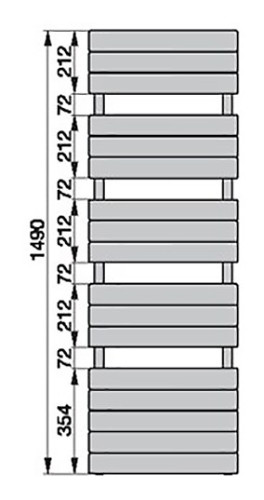 Полотенцесушитель Zehnder Nova Spa NOU-150-050