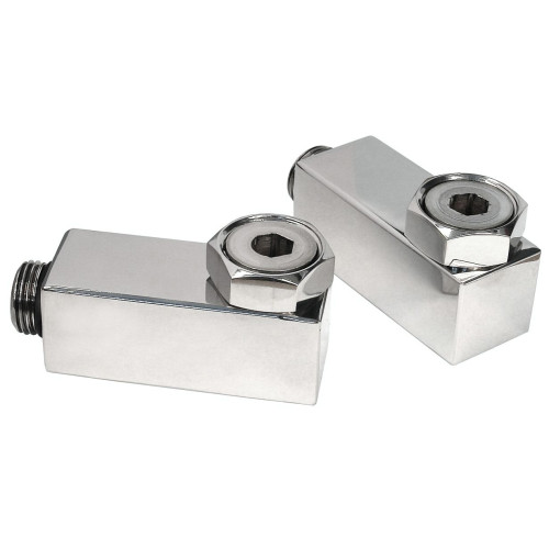 Комплект уголков квадрат с нак. гай. ГРОТА 1/2" х 3/4" (нерж.пол.)