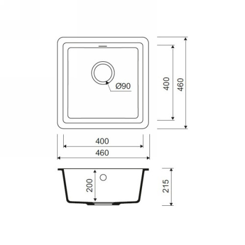 Кухонная мойка Iddis Tanto TU2B461i87
