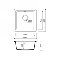 Кухонная мойка Iddis Tanto TU2B461i87
