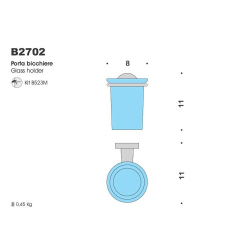 Стакан для зубных щеток Colombo Design Basic B2702