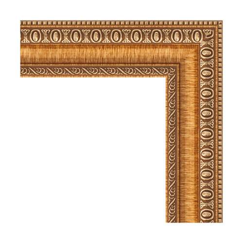 Зеркало настенное EVOFORM в багетной раме золотые бусы на бронзе, 75х95 см, BY 3266