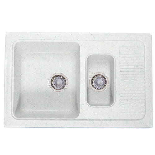 Кухонная мойка Formastone Fosto  КМ 77-49, прямоугольная с крылом, метель