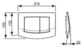 Кнопка смыва Tece Ambia 9240200 для унитаза