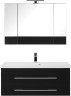Мебель для ванной Aquanet Верона NEW 100 черный (подвесной 2 ящика)