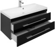 Мебель для ванной Aquanet Верона NEW 100 черный (подвесной 2 ящика)