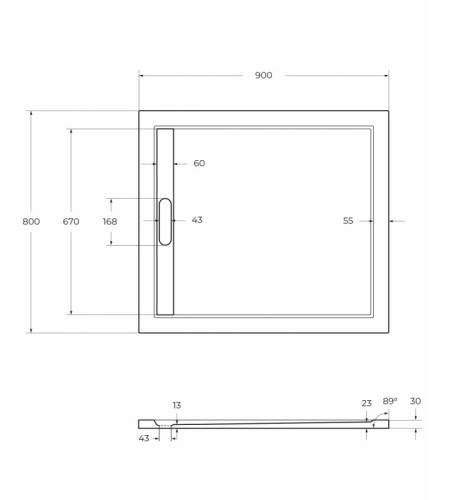 Экран для поддона из искусственного мрамора CEZARES TRAY-AS-AH-120/80-100-SCR