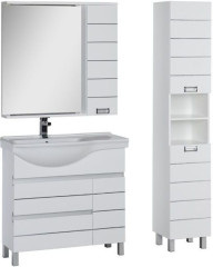 Мебель для ванной Aquanet Доминика 90 L белый