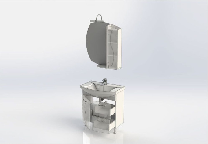 Мебель для ванной Aquanet Моника 75 белый