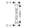 Душевой шланг Hansgrohe Metaflex 2 m,1/2, хром (28264000)