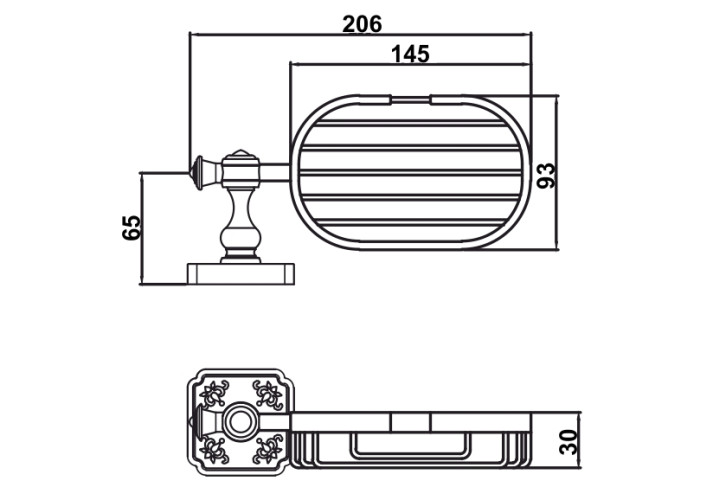 Мыльница Antik 080701 Br