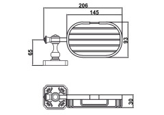 Мыльница Antik 080701 Br