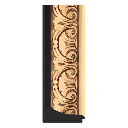 Зеркало настенное Octagon EVOFORM в багетной раме барокко золото, 75х75 см, BY 7381