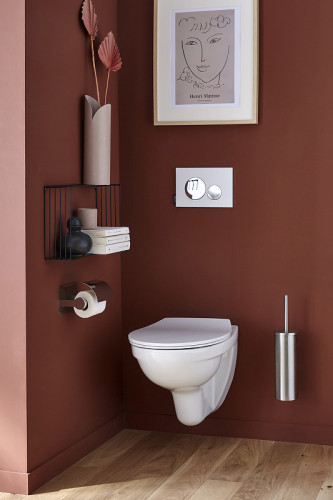 Кнопка смыва Jacob Delafon 23.5х4х15.6 , пластик, цвет Белый матовый (E20859-CP-MWH)