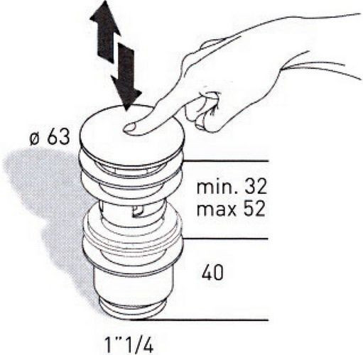 Донный клапан Migliore Ricambi ML.RIC-10.106