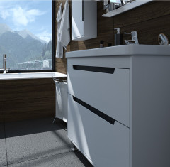 Комплект в ванную Ceruttispa тумба Мессина 80 с умывальником "Кантэ 80"