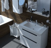 Комплект в ванную Ceruttispa тумба Мессина 80 с умывальником "Кантэ 80"