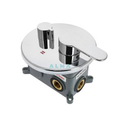 Встраиваемый душевой комплект со смесителем Sakari, хром 2 режима