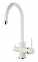Смеситель для кухни Paulmark ESSEN, белый, 213211-331, Paulmark