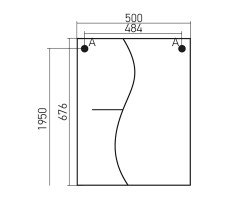 Зеркало-шкаф навесной без подсветки MIXLINE Классик-50 левый (525509)