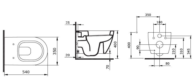 Унитаз Bocchi Milano 1375 подвесной