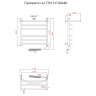Полотенцесушитель Приоритет эл ТЭН 2 П 60*40 (ЛЦ2)