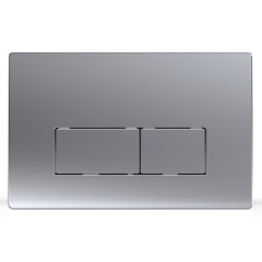 Кнопка смыва Azario 24.7х2.5х16 , пластик, цвет Хром матовый (AZ-8200-0088/AZ-P58-0110)