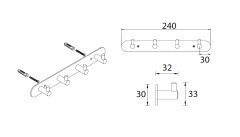 Крючок Fixsen Hotel, Хром (FX-31005-4)