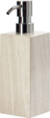 Batex Ravenna, настольный дозатор из травертина, цвет хром - песочный