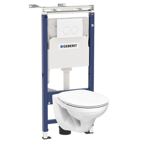 SET Geberit Инсталляция Delta + Подвесной унитаз с сиденьем микролифт Kolo Idol