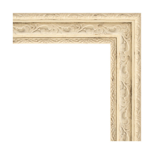 Зеркало настенное EVOFORM в багетной раме слоновая кость, 73х93 см, BY 1040