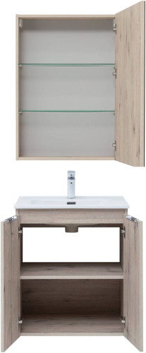 Мебель для ванной Aquanet Алвита New 60 2 дверцы, дуб веллингтон белый