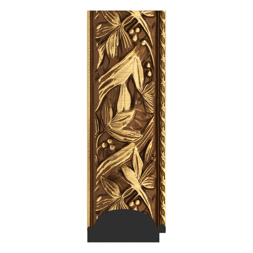 Зеркало напольное с фацетом EVOFORM в багетной раме Византия золото, 114х203 см, BY 6164