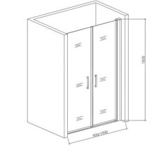 Душевая дверь в нишу Good Door Pandora SD100 100